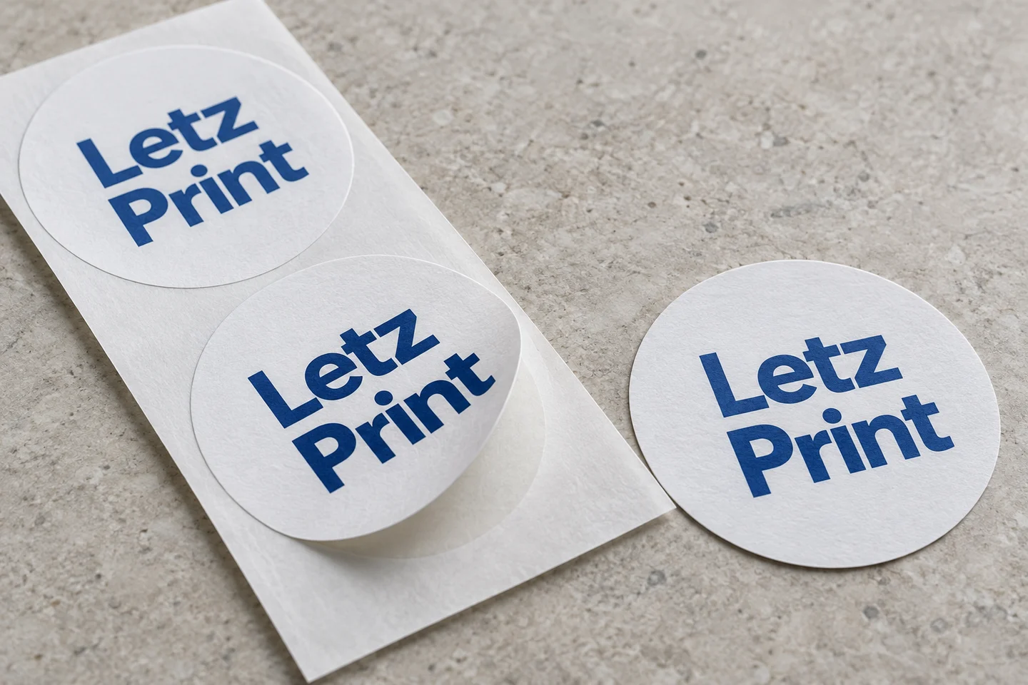 Single Stickers — illustrative design mockup