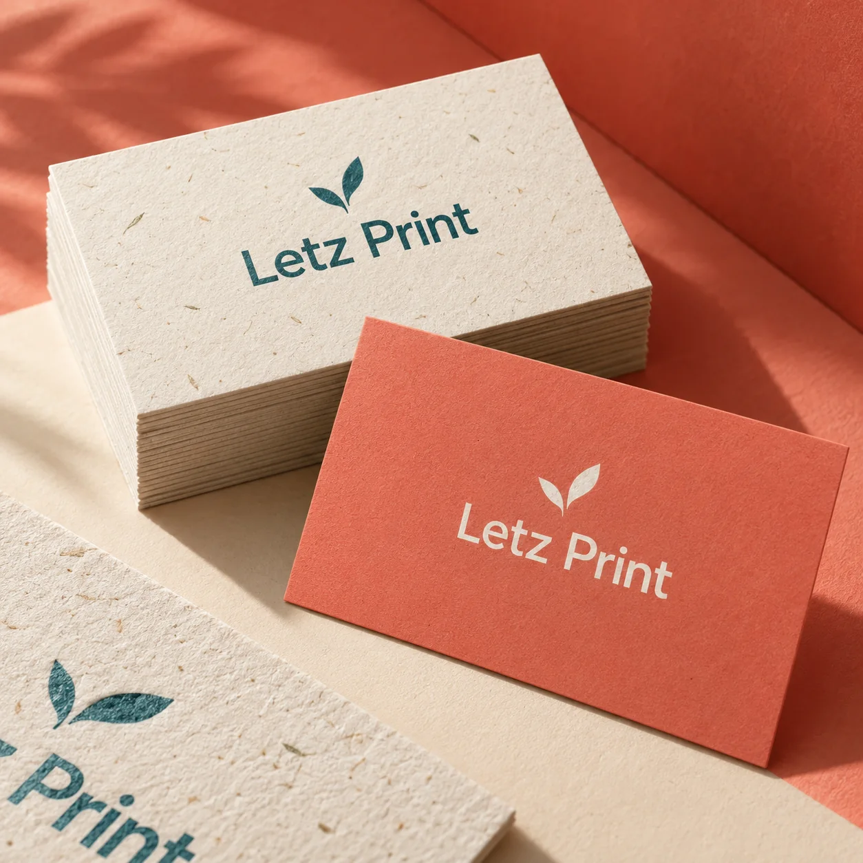 Bamboo Business Cards — illustrative design mockup