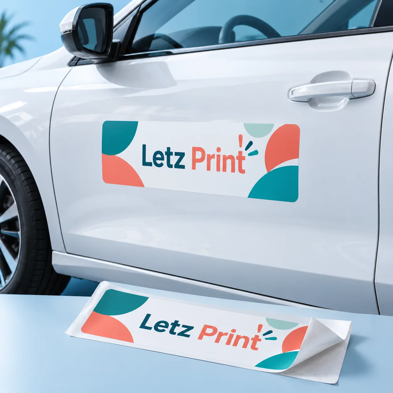 Car Door Decals — illustrative design mockup