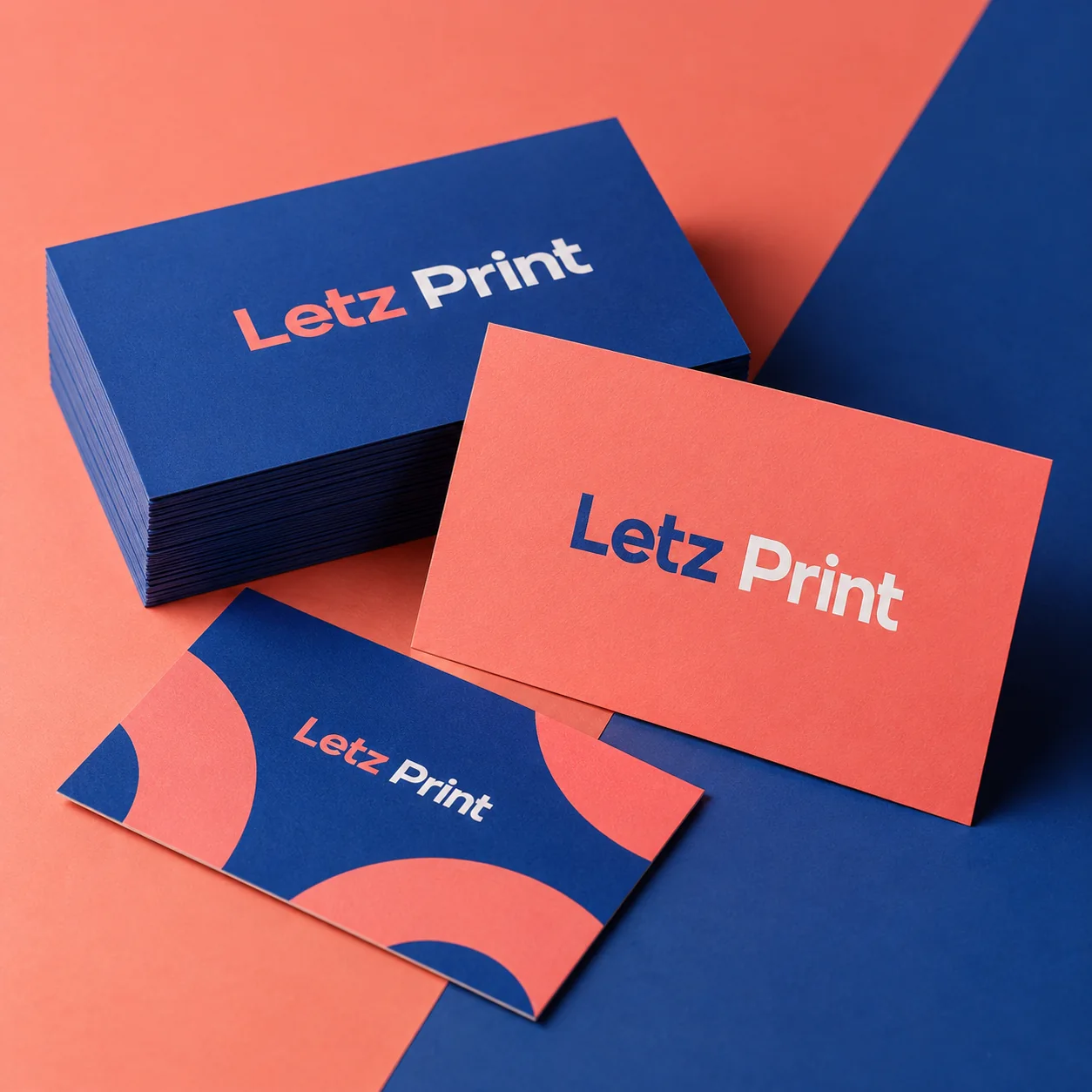 Matte Business Cards — illustrative design mockup
