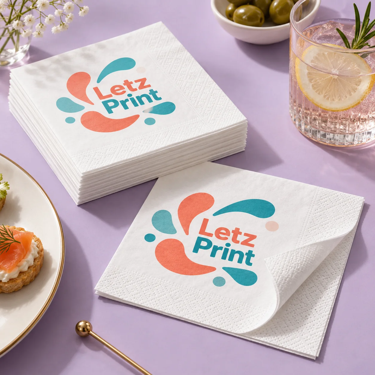 Napkins — illustrative design mockup