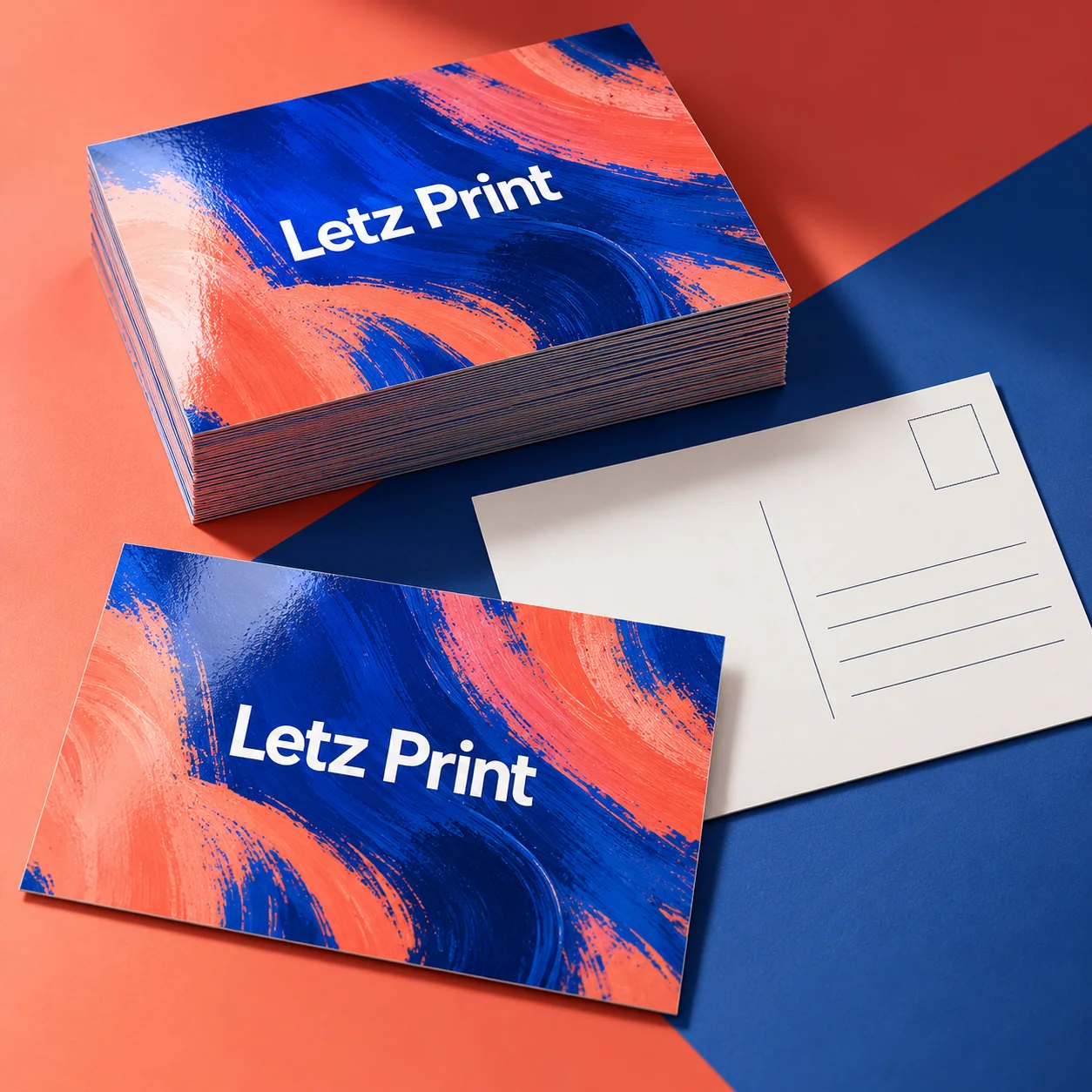 Postcards — illustrative design mockup