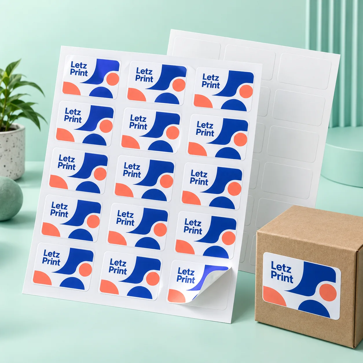 Product Labels on Sheets