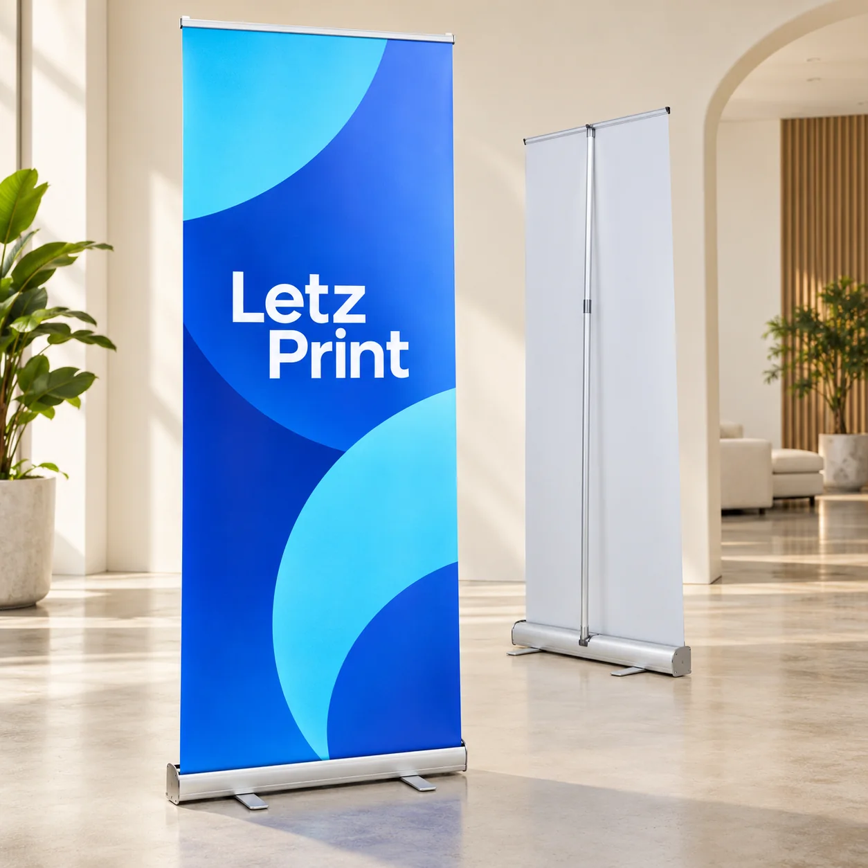 Retractable Banners — illustrative design mockup