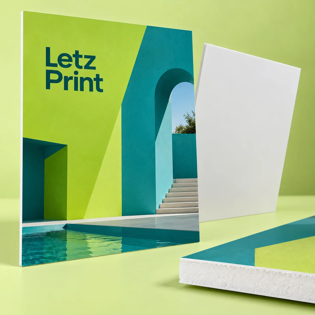 Foam board signs — illustrative design mockup