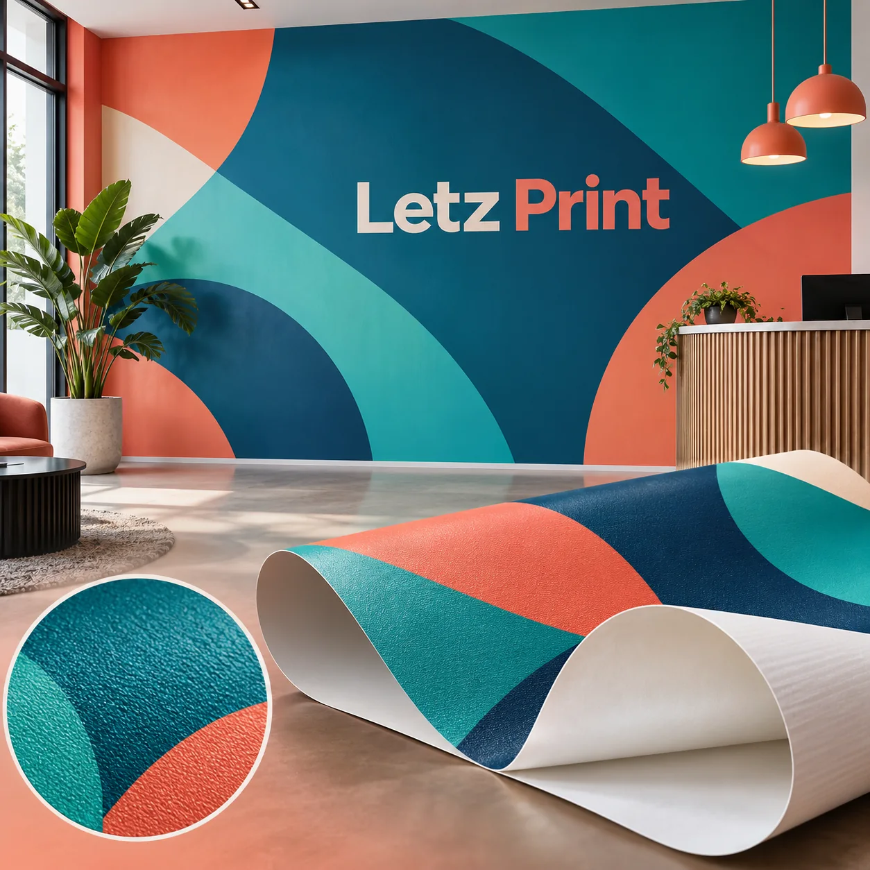Wall graphics & murals — illustrative design mockup