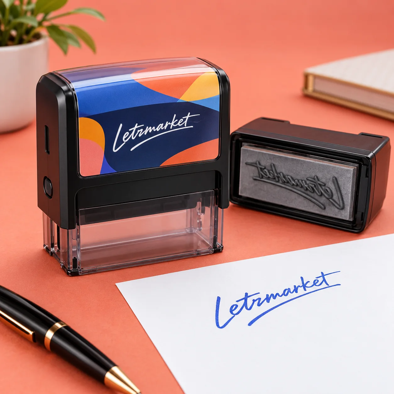 Tampons de signature — maquette illustrative