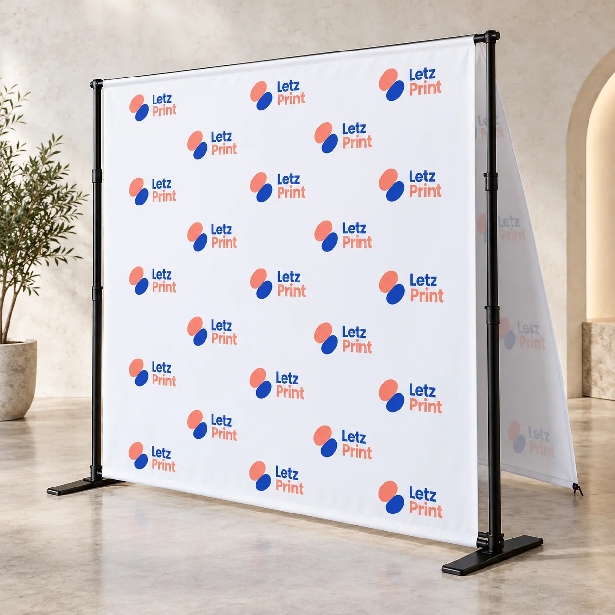 Step & Repeat Banners — illustrative design mockup